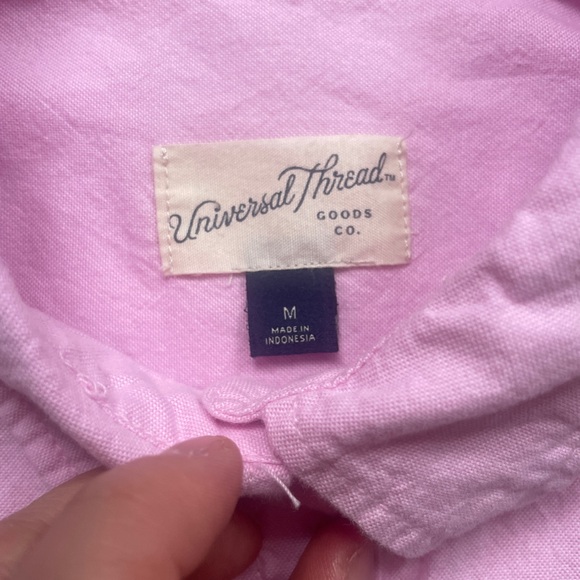 Pink Cotton Women’s Button Down Shirt M - Picture 4 of 5